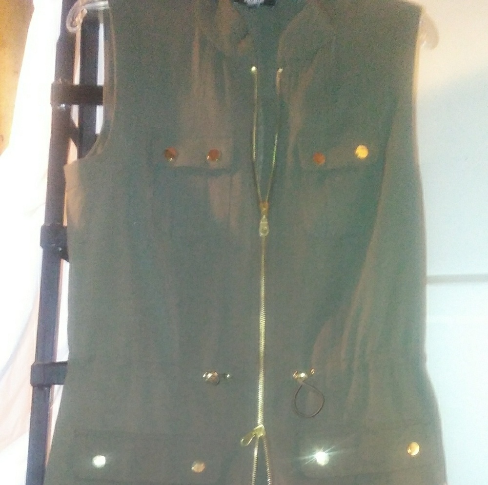 Premium Brand. Military green dress nwot